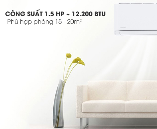 Máy lạnh Toshiba Inverter 1.5 HP RAS-H13PKCVG-V