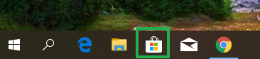 biểu tượng Microsoft Store ở thanh taskbar