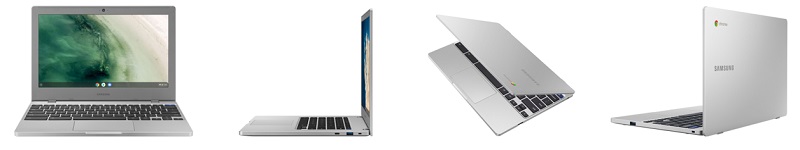 Thiết kế của Samsung Chromebook 4 và Chromebook 4+