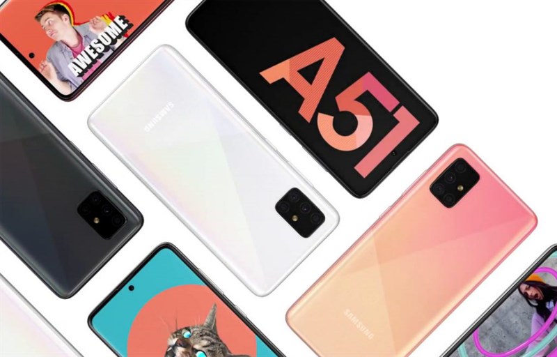 Galaxy A51 lộ thiết kế, màu sắc và cấu hình hấp dẫn