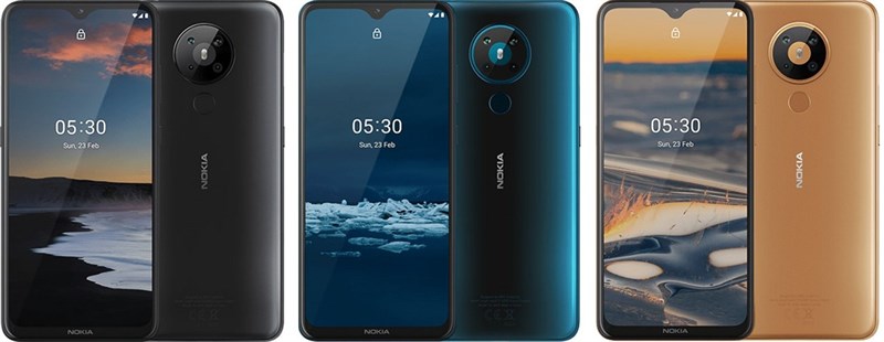 Nokia 5.3 tầm trung và Nokia 1.3 giá rẻ ra mắt: 4 camera sau, pin 2 ngày, giá từ 2.3 triệu đồng