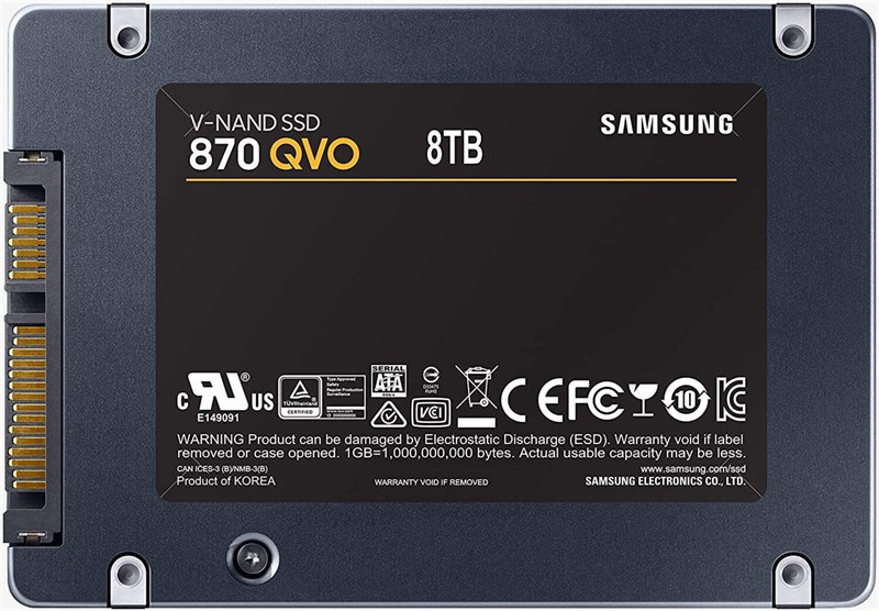 Samsung lần đầu tiên ra mắt ổ SSD 870 QVO với dung lượng lên tới 8 TB, thế này dùng khi nào cho hết