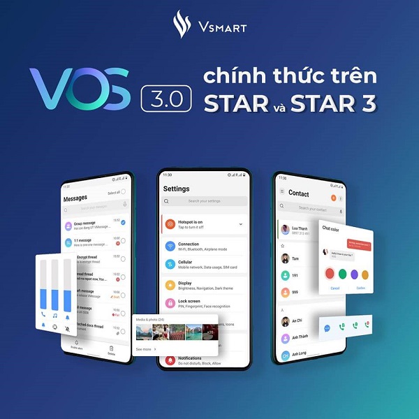 VOS 3.0 cho Vsmart Star và Star 3