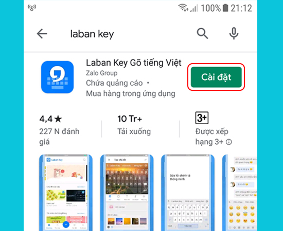 Bước 1: Đầu tiên bạn vào CH Play để cài đặt hoặc cài đặt Tại đây.