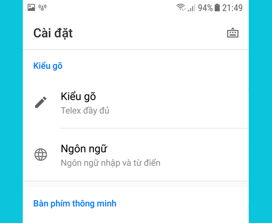 - Phần Kiểu gõ +Kiểu gõ: chọn kiểu gõ dấu bằng chữ (Telex) hoặc kiểu gõ bằng số (VNI) +Ngôn ngữ: Chọn 1 loại ngôn ngữ bạn muốn dùng để nhập..