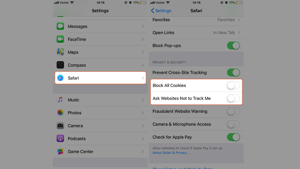 5 mẹo tăng tính bảo mật cho trình duyệt Safari trên iPhone (Ảnh 4)