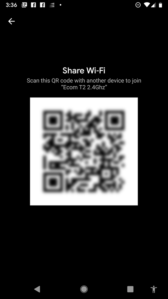 Android Q QR-code