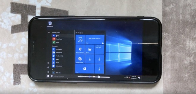 iPhone chạy iOS là chuyện thường, chiếc iPhone X này chạy được cả Windows 10 hoàn chỉnh - Ảnh 2.
