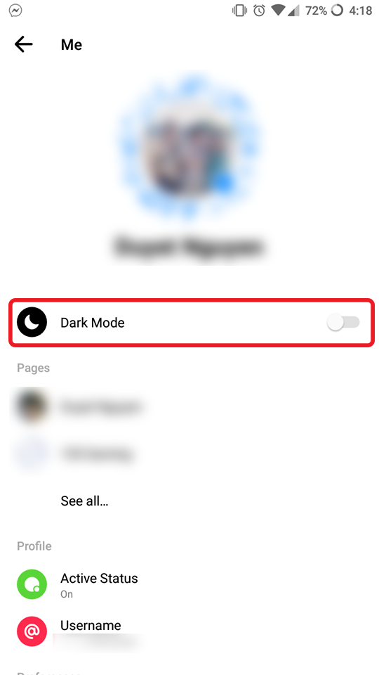 Hướng dẫn kích hoạt chế độ Dark Mode trên Facebook Messenger - Ảnh 5.