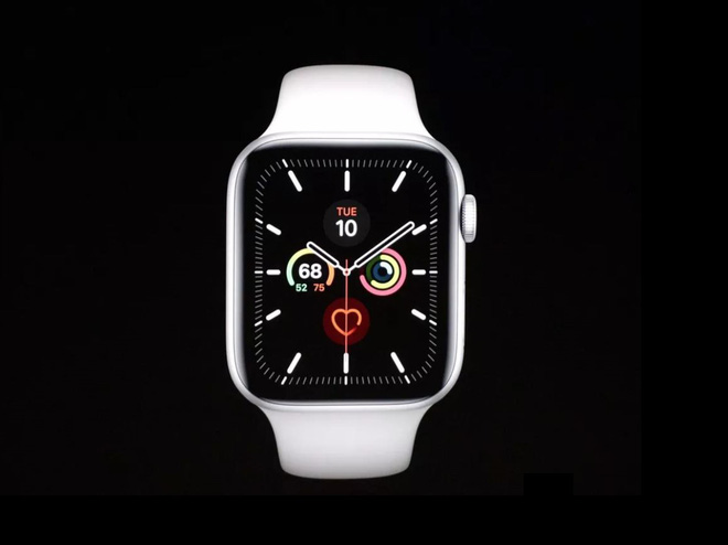 Apple công bố Apple Watch Series 5: Màn hình always-on, thêm la bàn, lựa chọn vỏ ngoài bằng titan, giá 399 USD - Ảnh 1.