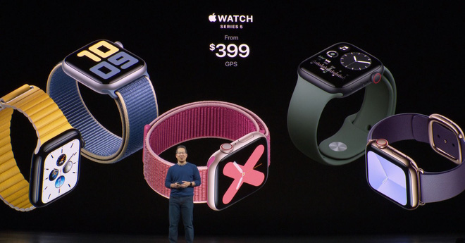 Apple công bố Apple Watch Series 5: Màn hình always-on, thêm la bàn, lựa chọn vỏ ngoài bằng titan, giá 399 USD - Ảnh 5.