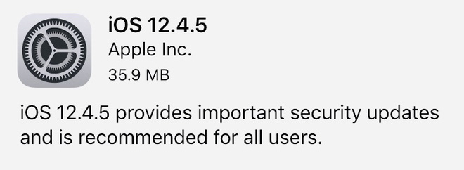 Apple vẫn chưa bỏ rơi thiết bị cũ, tung ra iOS 12.4.5 cho iPhone 5s, iPhone 6 - Ảnh 1.