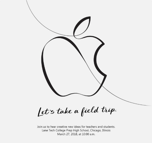 Thư mời cho sự kiện diễn ra ngày 27/3 của Apple.